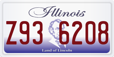 IL license plate Z936208