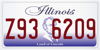 IL license plate Z936209