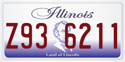IL license plate Z936211