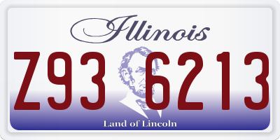 IL license plate Z936213