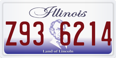 IL license plate Z936214