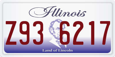 IL license plate Z936217