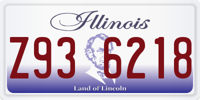 IL license plate Z936218