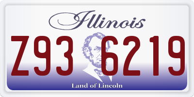 IL license plate Z936219