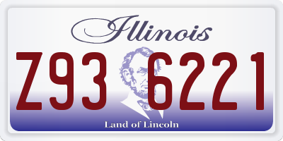 IL license plate Z936221