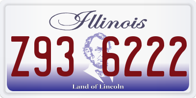 IL license plate Z936222