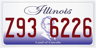 IL license plate Z936226