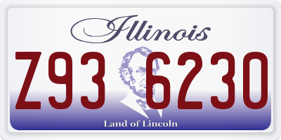 IL license plate Z936230