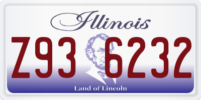 IL license plate Z936232