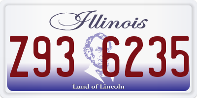 IL license plate Z936235