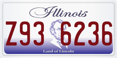 IL license plate Z936236