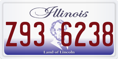 IL license plate Z936238