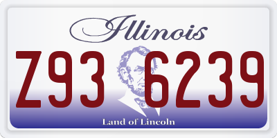 IL license plate Z936239