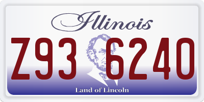 IL license plate Z936240