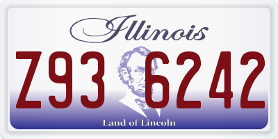 IL license plate Z936242