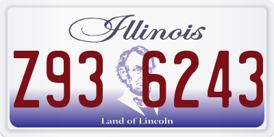 IL license plate Z936243