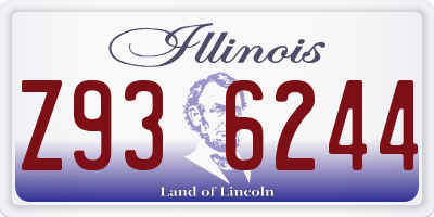 IL license plate Z936244