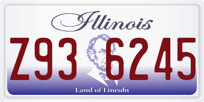 IL license plate Z936245