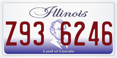 IL license plate Z936246