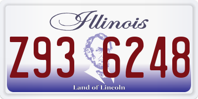 IL license plate Z936248