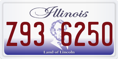 IL license plate Z936250