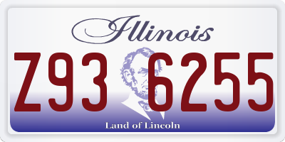 IL license plate Z936255