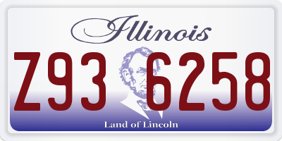 IL license plate Z936258