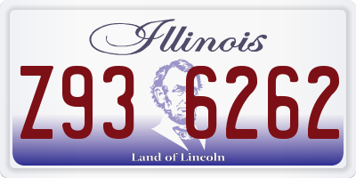 IL license plate Z936262