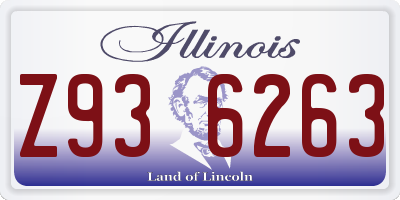 IL license plate Z936263