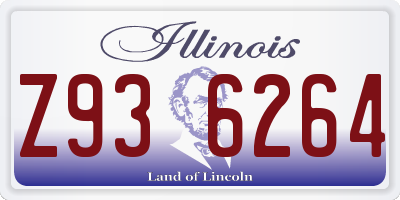 IL license plate Z936264