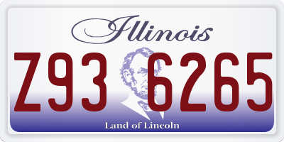 IL license plate Z936265