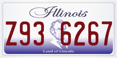 IL license plate Z936267