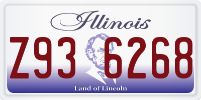 IL license plate Z936268