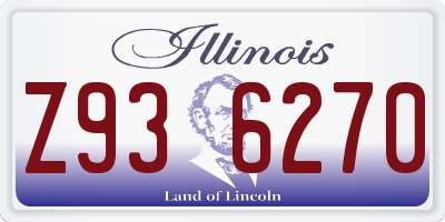 IL license plate Z936270