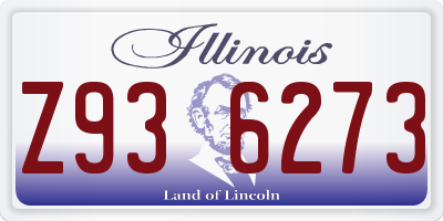 IL license plate Z936273