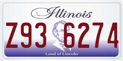 IL license plate Z936274