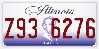 IL license plate Z936276