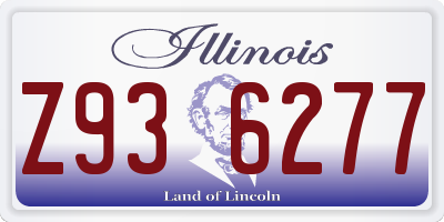 IL license plate Z936277