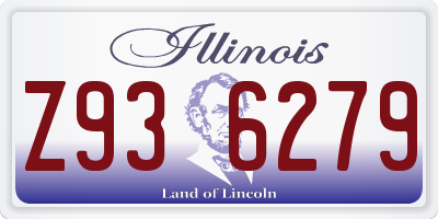 IL license plate Z936279