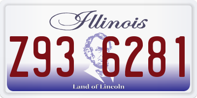 IL license plate Z936281