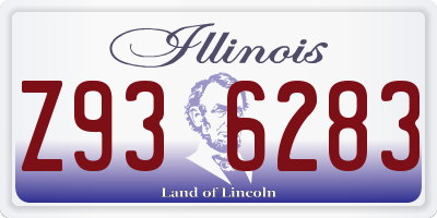 IL license plate Z936283