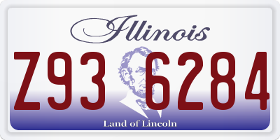 IL license plate Z936284