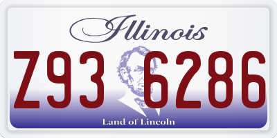 IL license plate Z936286