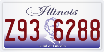 IL license plate Z936288