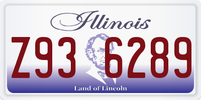 IL license plate Z936289