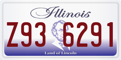 IL license plate Z936291