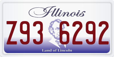 IL license plate Z936292