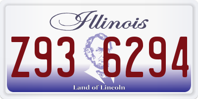 IL license plate Z936294