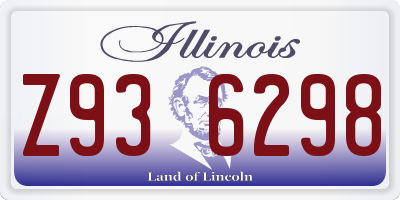 IL license plate Z936298