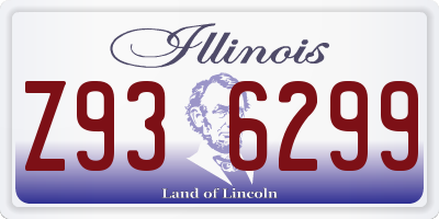 IL license plate Z936299